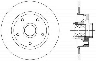 OPEN PARTS bda251530 -  Тормозной диск